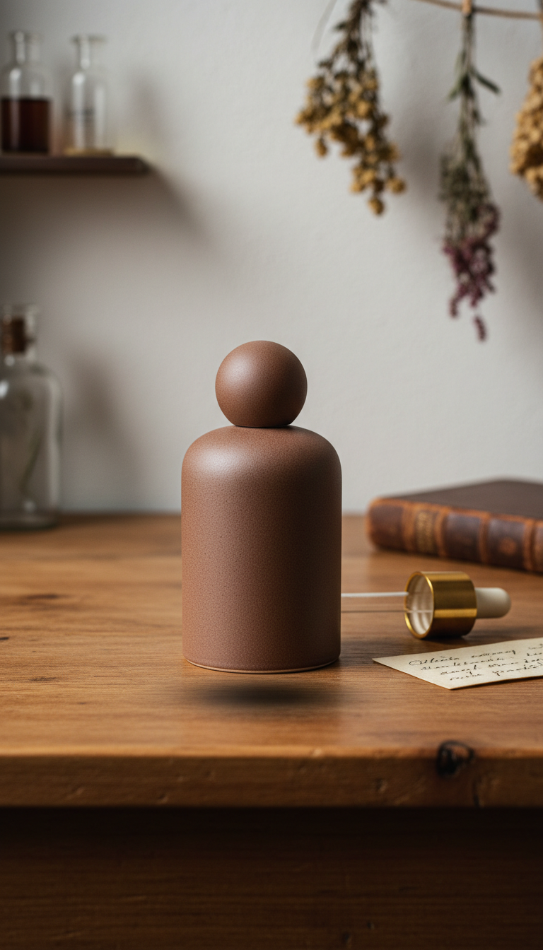 Fleur Noire eau de parfum, minimalist bottle